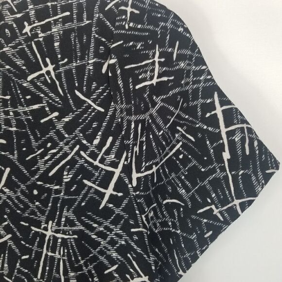 WAYF BLACK WHITE A-LINE DRESS. SIZE M - Picture 7 of 16